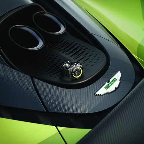 A bespoke Breitling Super Chronomat designed exclusively for Aston Martin Valhalla owners