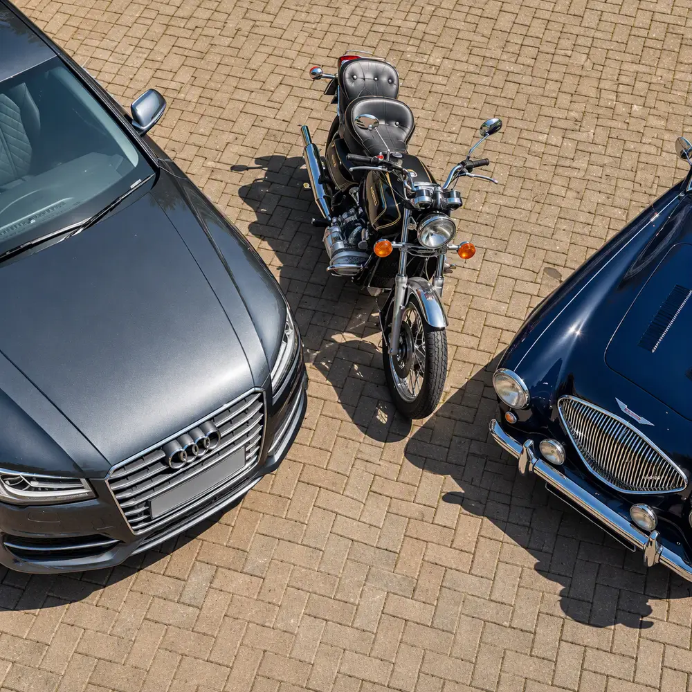 Mustang or Mini? Ferrari or Fireblade? Footman James opens the doors on Britain’s unlikely ‘Perfect Garages’ 1